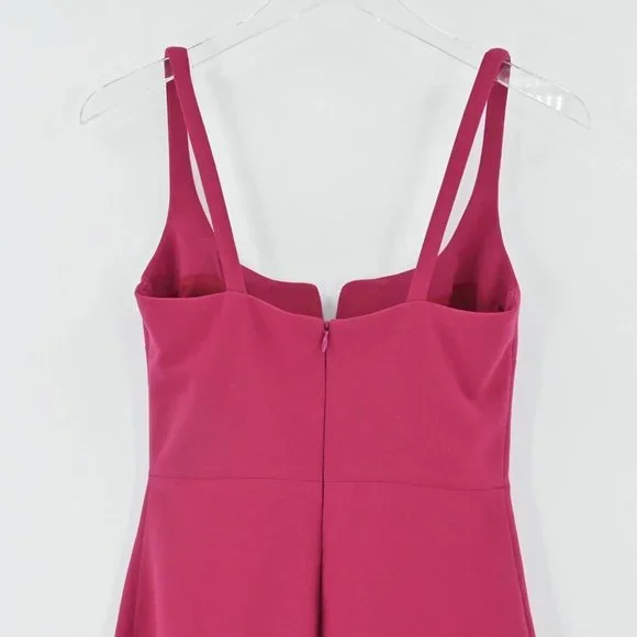 LIKELY Womens Constance Mini Dress Fuchsia Pink Bodycon Cocktail Party Size 2 - Picture 6 of 9